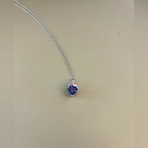 Sapphire Heart Necklace